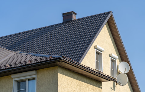 Chimney in Canadian home
