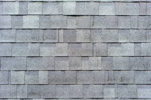 Full-frame shot of a grey shingled roof.