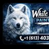 White Wolf Painting